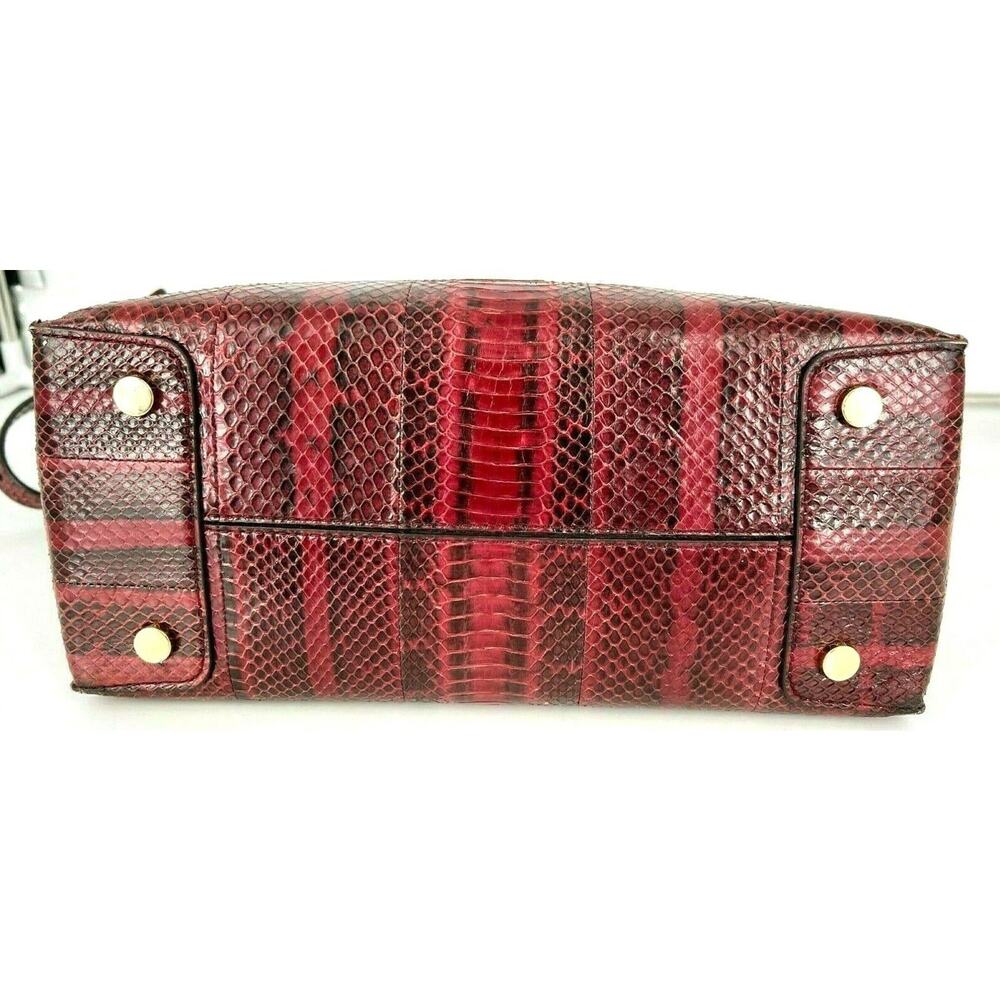 MICHAEL KORS Red Snake Print Mercer Large Convertible Tote Bag - Picture 5 of 10